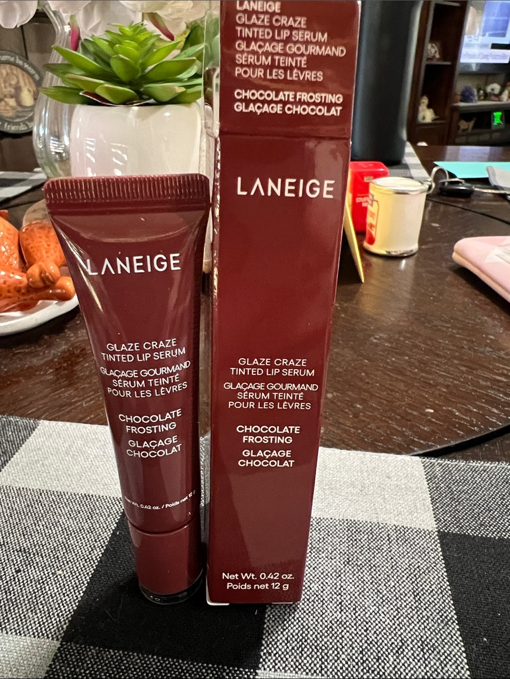 New LANEIGE Tinted Lip Serum in Deep Chocolate frosting